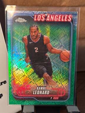 2024-25 Topps Chrome Kawhi Leonard #120 Green Geometric /99